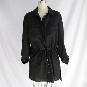 Le Chateau Long Blouse with Tie Waist